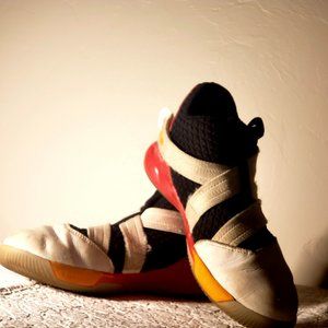 Nike LeBron Soldier XII 12 SFG, Worn, Fair, Size 2.5, Orange, Red, White